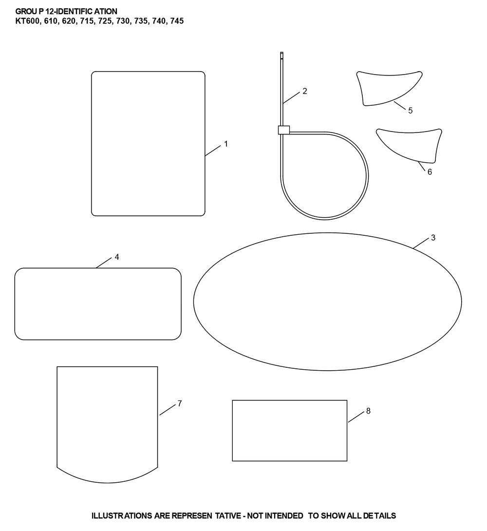 Kt735-3103 Identification Diagram and Parts List for KT735-3103  Cub Cadet Lawn Tractor